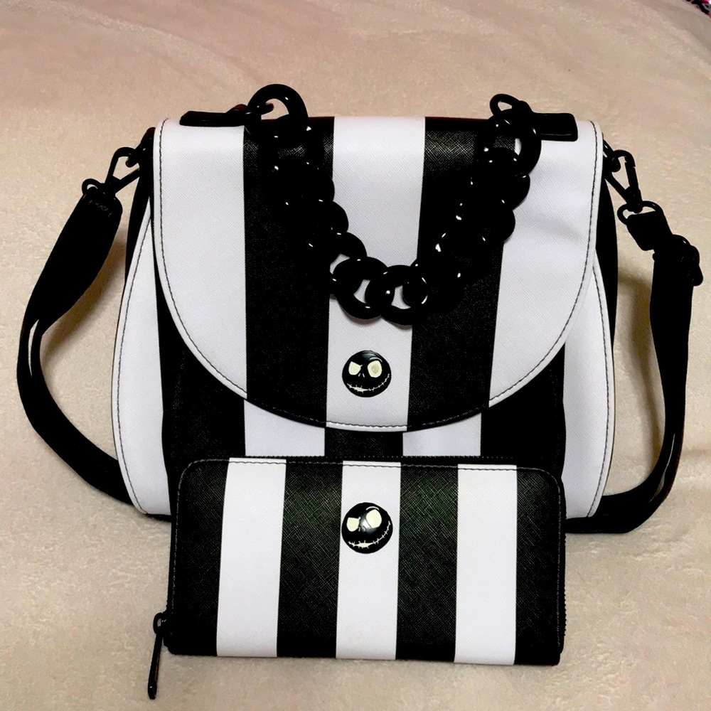 Loungefly NBC Striped Crossbody Bag and Wallet Set
